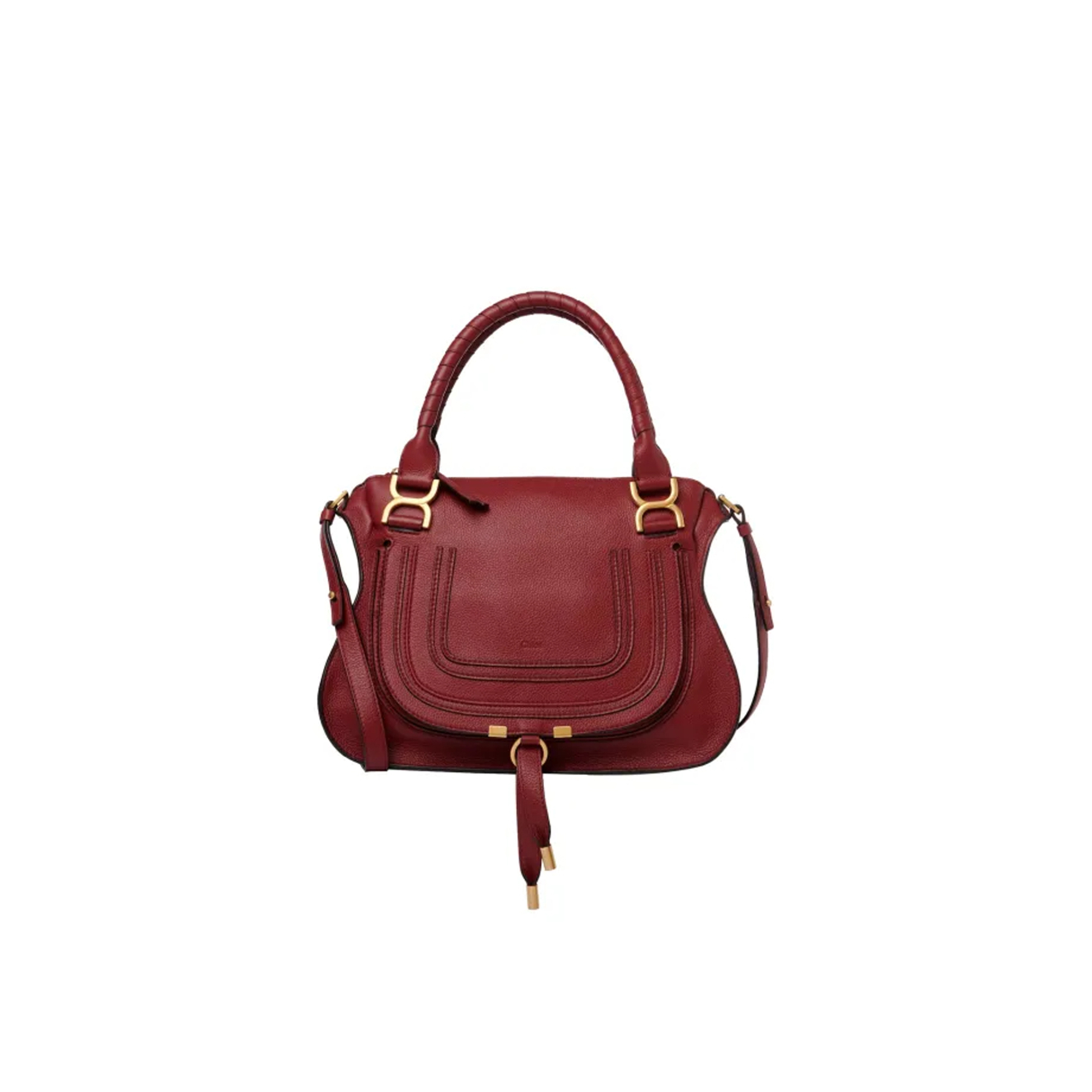 CHLOE MARCIE BAG IN GRAINED LEATHER CHC22AS660I31615 (36*28*12cm)